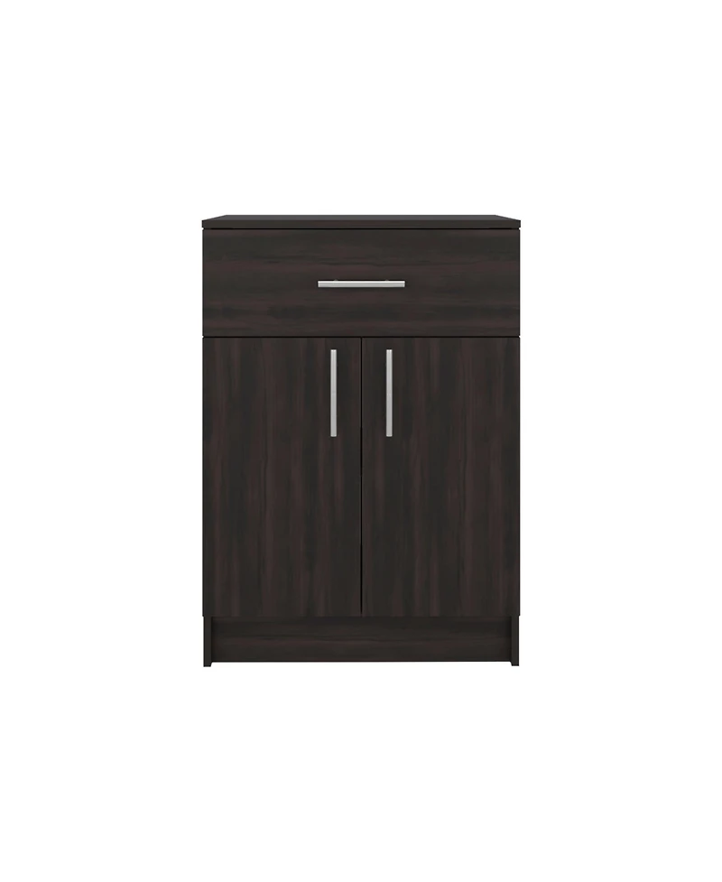 Depot E-Shop Barbados Pantry Cabinet 33" H with Top Drawer, Double Doors and Interior Shelves