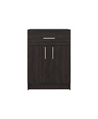 Depot E-Shop Barbados Pantry Cabinet 33" H with Top Drawer, Double Doors and Interior Shelves