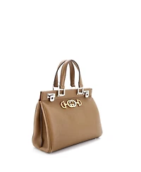 Pre-Owned Gucci Small Zumi Top Handle Bag Leather