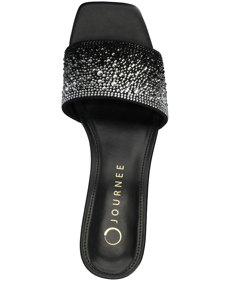 Journee Collection Women's Flora Evening Slip-On Sandals