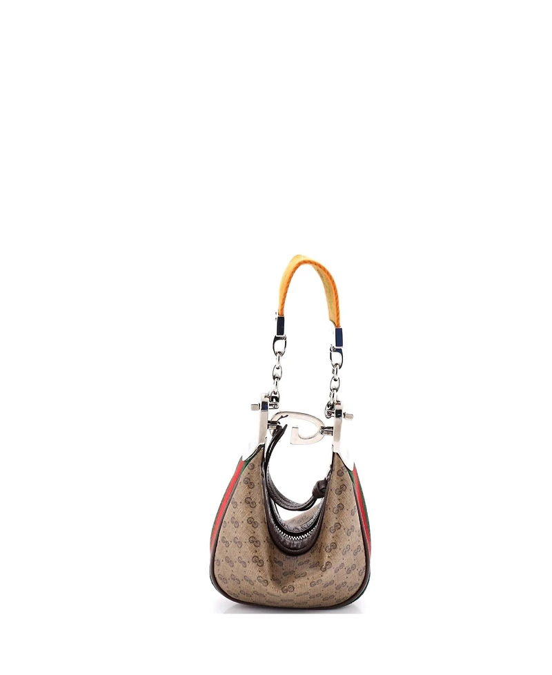 Pre-Owned Gucci Mini Attache Shoulder Bag Micro Gg Coated Canvas