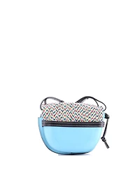 Pre-Owned Loewe Small Gate Shoulder Bag Leather with Raffia