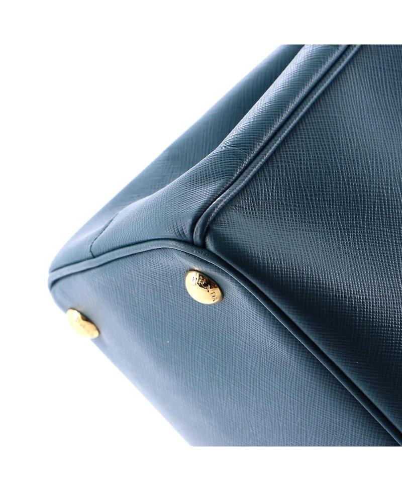 Pre-Owned Prada Small Double Zip Lux Tote Saffiano Leather