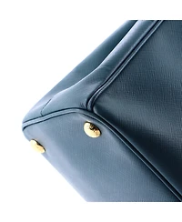 Pre-Owned Prada Small Double Zip Lux Tote Saffiano Leather