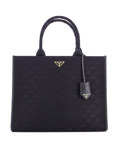 Pre-Owned Prada Large Symbole Shopper Tote Jacquard