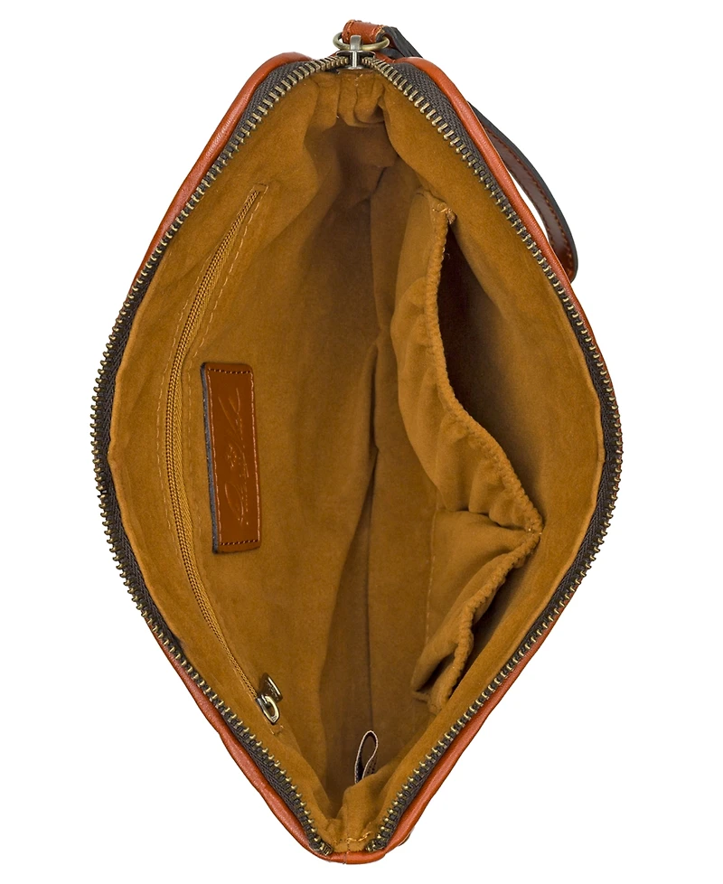 Patricia Nash Leisha Zippered Leather Wristlet