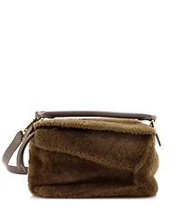 Pre-Owned Loewe Small Puzzle Bag Shearling