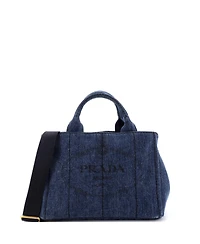 Pre-Owned Prada Mini Canapa Convertible Tote Denim
