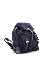Pre-Owned Prada Small Re-Edition 1978 Pocket Backpack Re-Nylon with Saffiano Leather