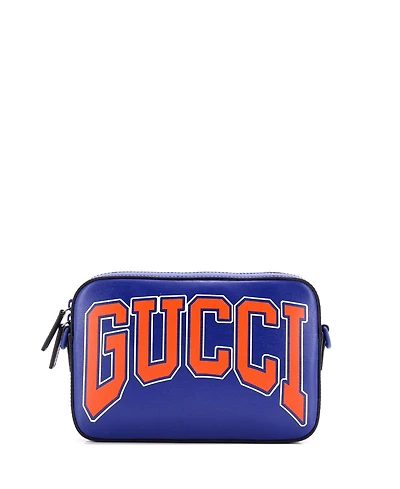 Pre-Owned Gucci Small Ny Dragons Camera Crossbody Bag Printed Leather