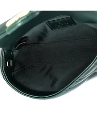 Pre-Owned Gucci Super Mini Gg Marmont Flap Bag Matelasse Leather