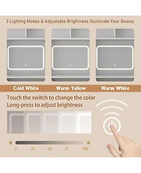 Rainsken Farmhouse Makeup Vanity Desk