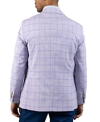 Tailorbyrd Men's Melange Windowpane Sport Coat