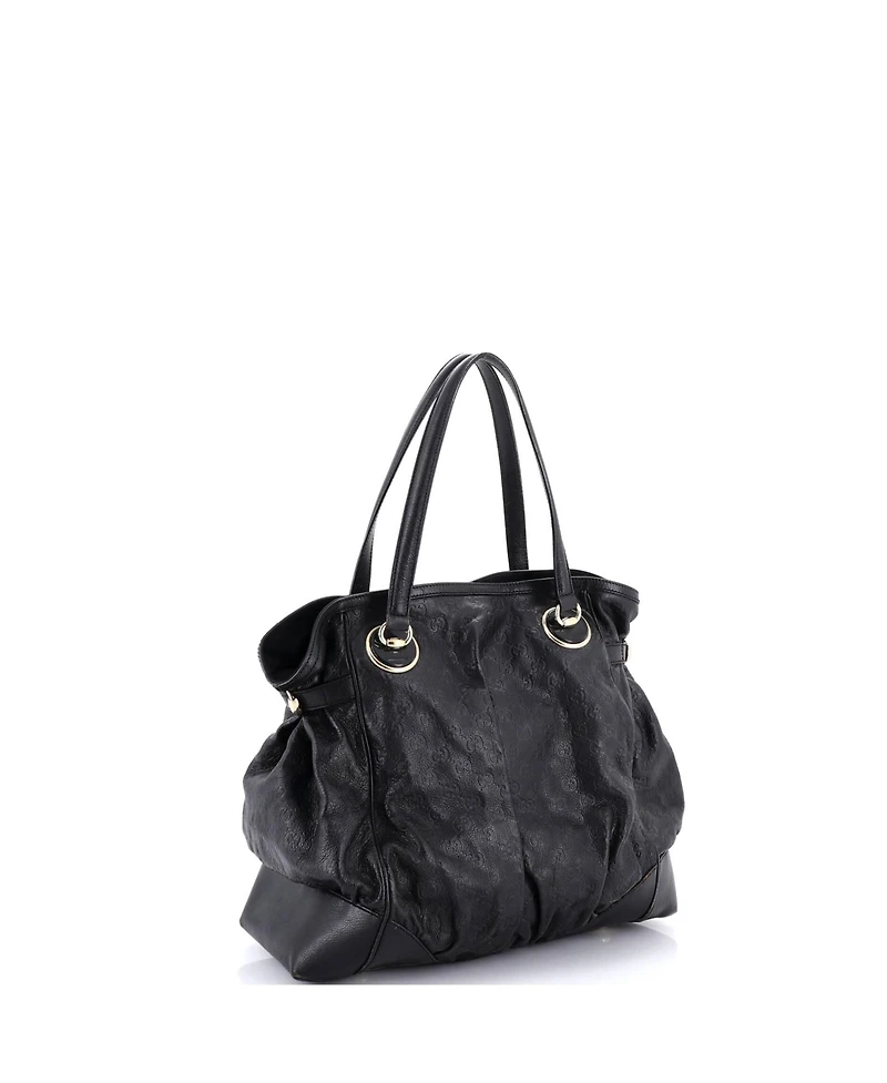 Pre-Owned Gucci Large Full Moon Tote Guccissima Leather
