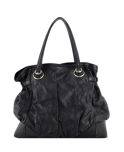 Pre-Owned Gucci Large Full Moon Tote Guccissima Leather