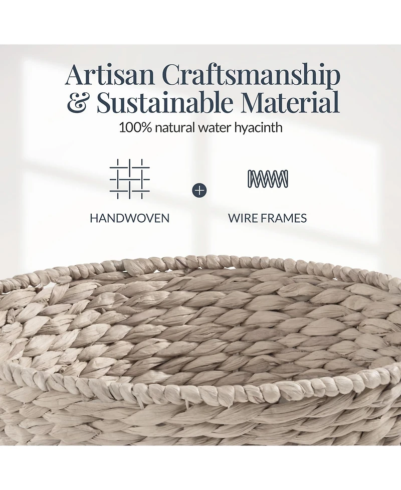 Best Choice Products Easter Basket, Large Woven Easter Basket for Kids w/ Collapsible Handle, Tapered Shape