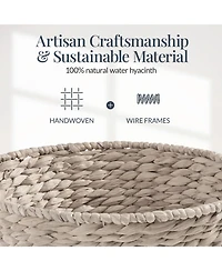 Best Choice Products Easter Basket, Large Woven Easter Basket for Kids w/ Collapsible Handle, Tapered Shape