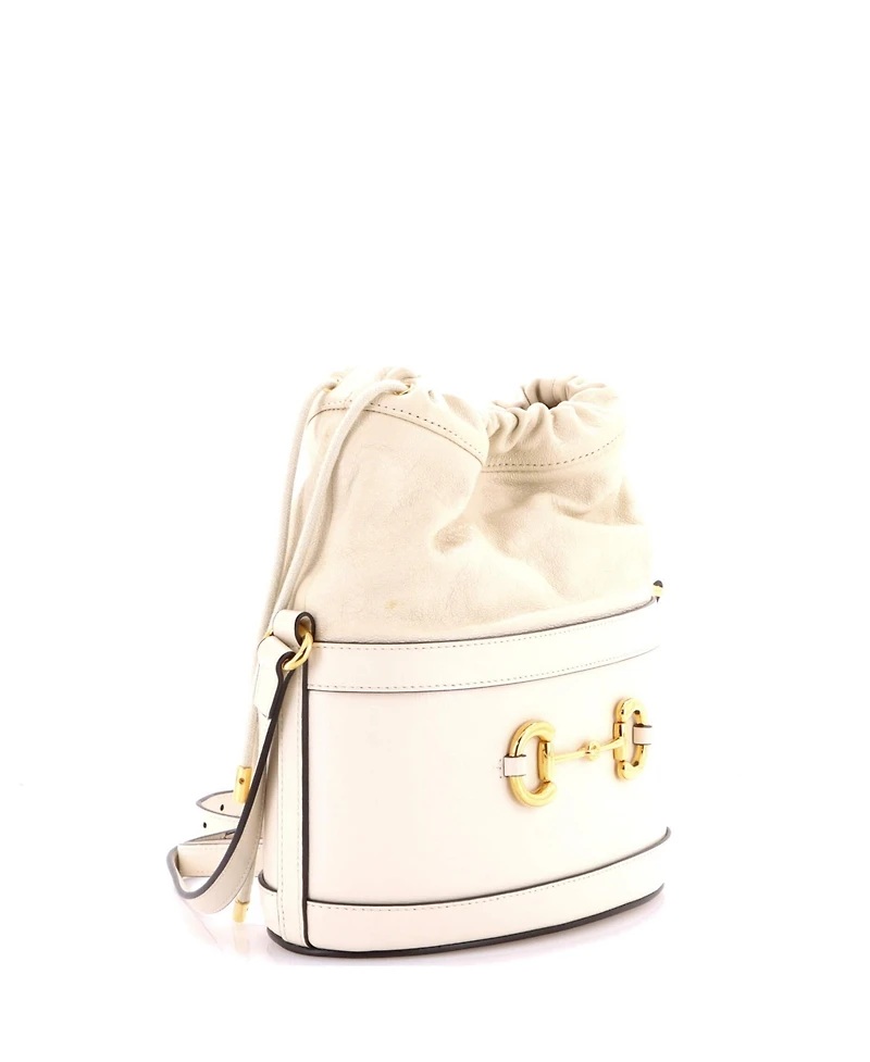 Pre-Owned Gucci Small Horsebit 1955 Bucket Crossbody Bag Leather