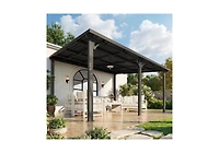 Aecojoy 14' x 12' Hardtop Gazebo Outdoor Pergola Lean to Metal Pergolas