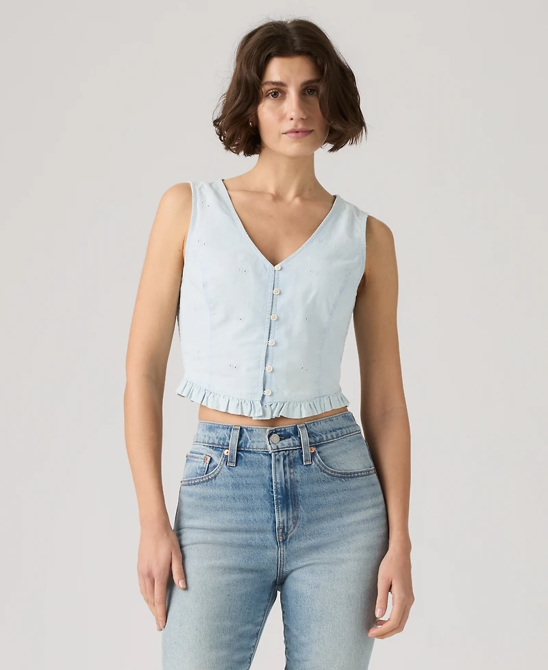 Levi's Women's Teagan Mini Eyelet Blouse