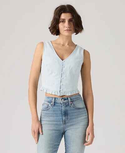 Levi's Plus Teagan V-Neck Sleeveless Blouse
