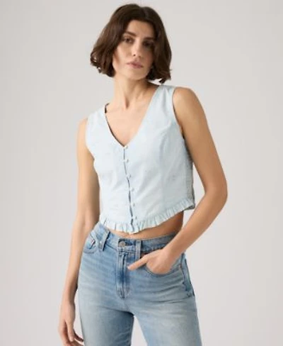 Levis Womens Teagan Mini Eyelet Blouse