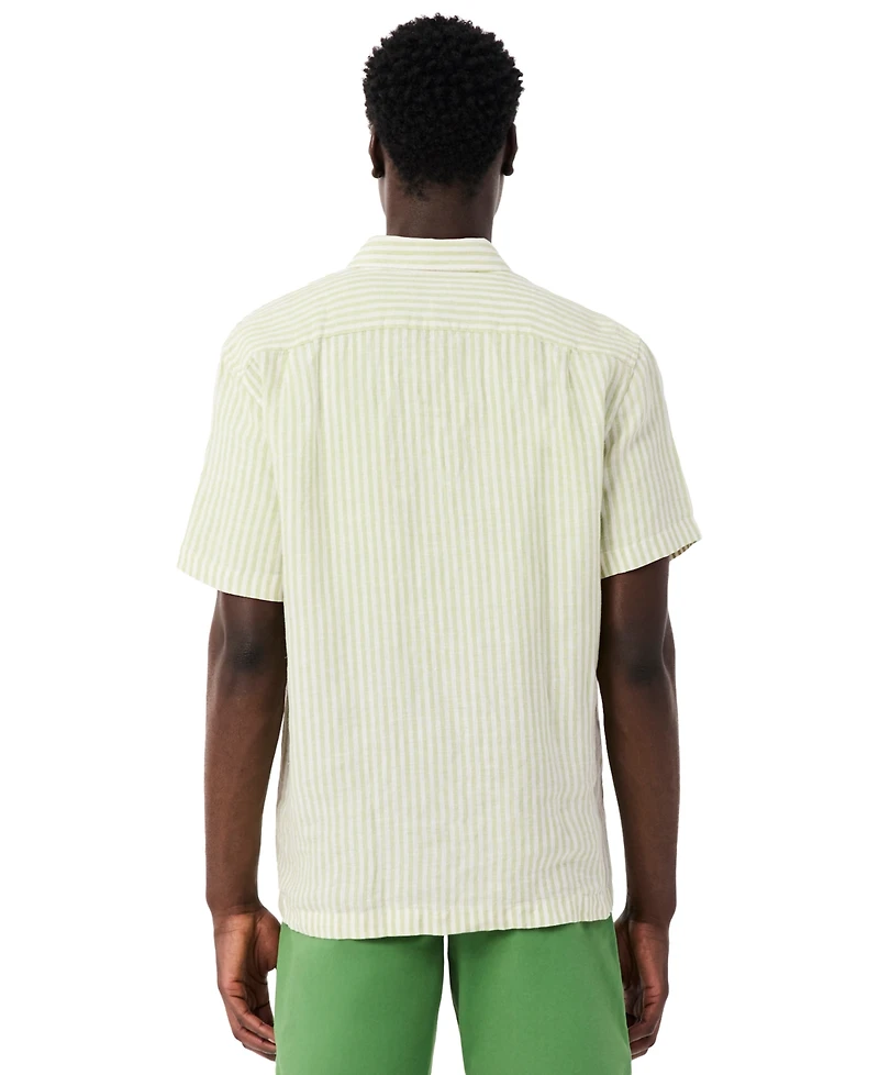 Lacoste Men's Regular-Fit Linen Shirt