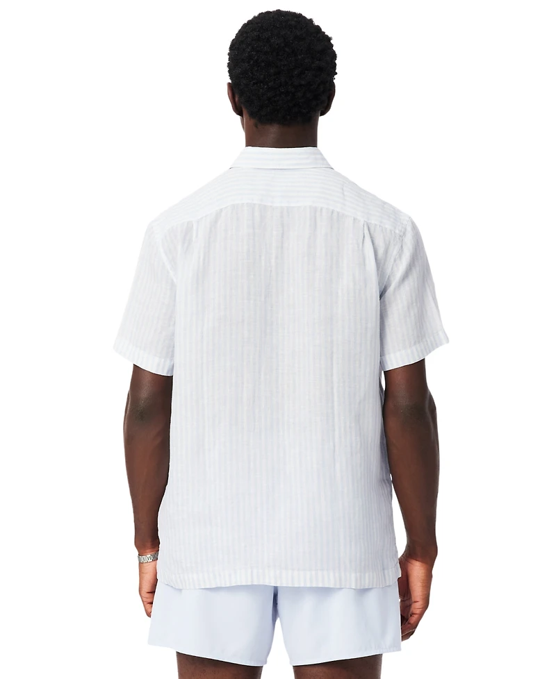 Lacoste Men's Regular-Fit Linen Shirt