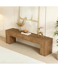 Tribesigns 70.8" Tv Stand, Wooden Entertainment Center, Low Tv Console Table for TVs Up to 80", Modern Chic Entertainment Center