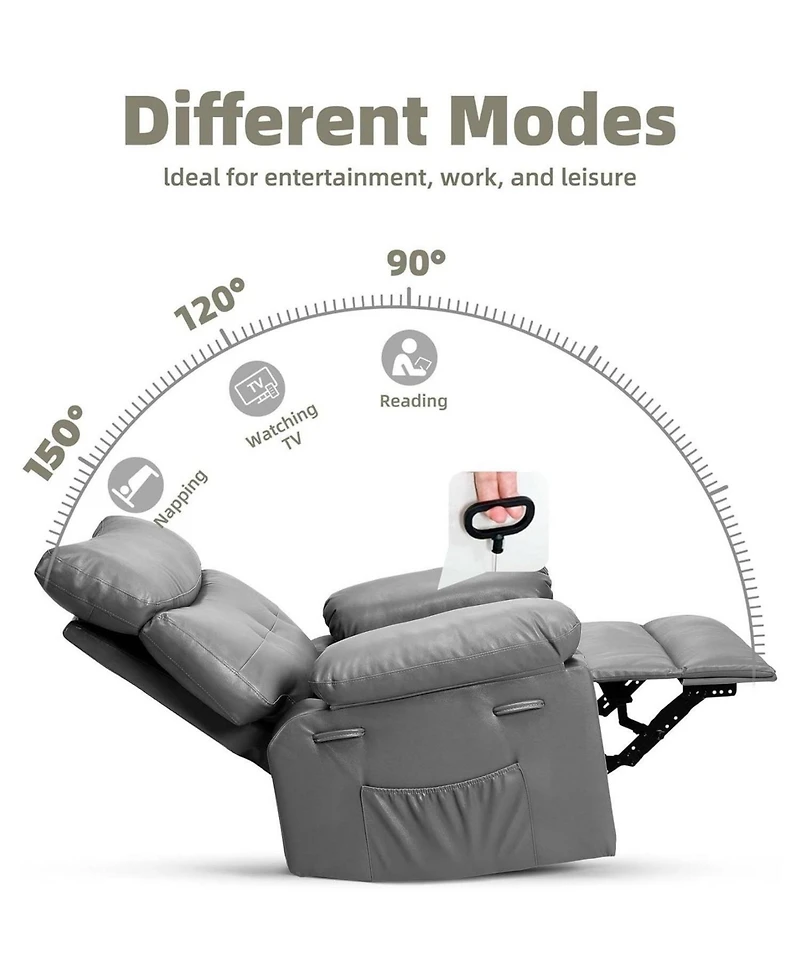 gaomon Oversized Manual Massage Recliner Sofa Chair for Living Room and Bedroom