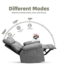 gaomon Oversized Manual Massage Recliner Sofa Chair for Living Room and Bedroom