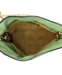 Pre-Owned Loewe Nano Flamenco Knot Chain Clutch Leather