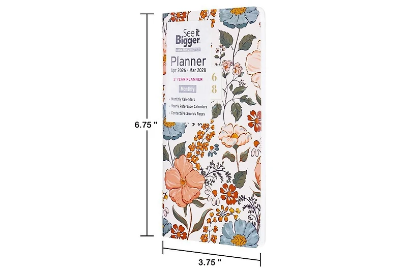 See It Bigger 2 Year Monthly Pocket Planner