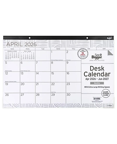 See It Bigger Desk Pad Calendar 11x17"