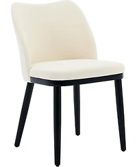 gaomon Velvet Dining Chairs Set of 6, Upholstered Side Chairs with Padded Seat & Wood Legs