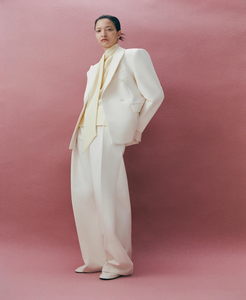 Mango Women's Fitted Double-Breasted Blazer