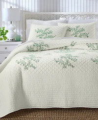 Charter Club Eden Embroidered 3-Pc. Quilt Set, King, Macy's Exclusive