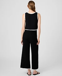 French Connection Women's Sleeveless Scoop Neck Cotton Top