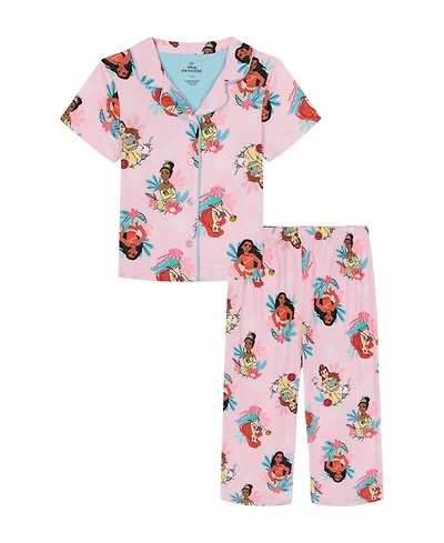 Disney Girls' Toddler 2T-4T Short-Sleeve Top and Shorts, 2-Piece Set