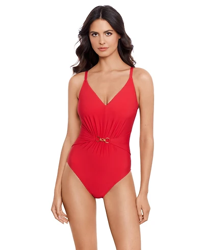 Magicsuit Women's V-Neck Underwire One-Piece Swimsuit