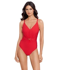 Magicsuit Women's V-Neck Underwire One-Piece Swimsuit