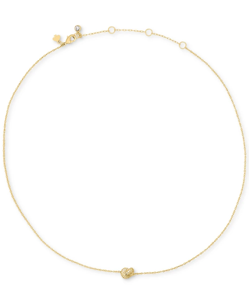 kate spade new york Gold Plated Pave Mini Pendant Necklace