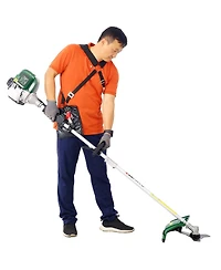 Flynama 31CC 4 Cycle 4-in-1 Gas Pole Saw Hedge Trimmer Brush Cutter System