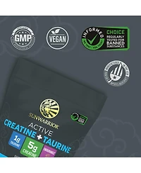 Sunwarrior Creatine Monohydrate Powder Taurine Supplement, 5g Creatine Monohydrate 1g Taurine per Serving