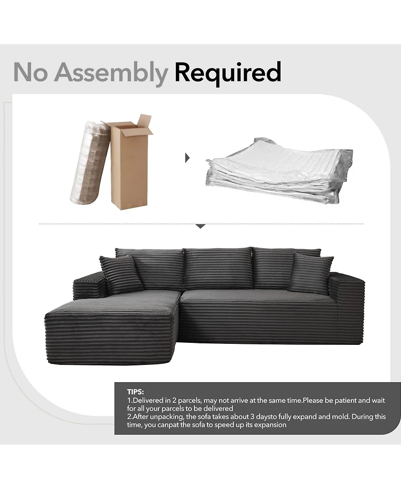 gaomon 108" Sectional Couches for Living Room