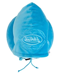 Von Dutch Pinstripe Hooded Memory Foam 11" Travel Neck Pillow