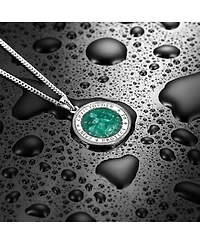 Vincero Men's St. Christopher Pendant 925 Sterling Silver with Rhodium Plating and Lobster Clasp