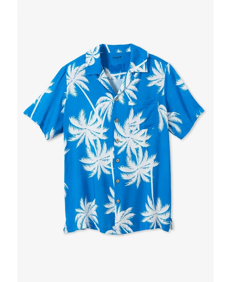 KingSize Tall Printed Camp Shirt