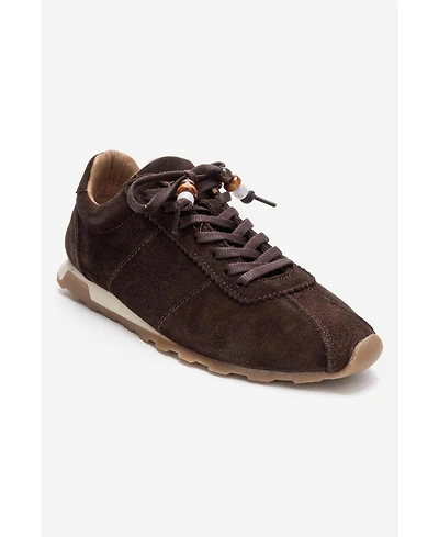 Forever & Always Shoes Women's Brea Leather Embellished Sneaker