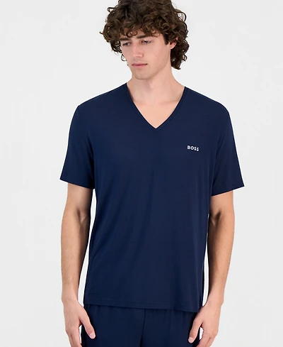 Hugo Boss Men's Modal-Blend V-Neck Comfort T-Shirt